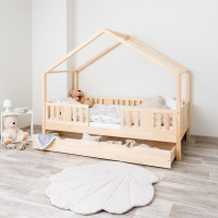 Detská domčeková posteľ z masívu borovice NIKO S 20 - 180x80 cm