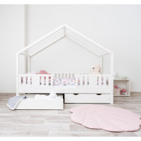 Detská domčeková posteľ z masívu borovice NIKO S 20 - 160x80 cm