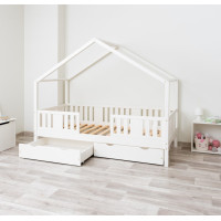 Detská domčeková posteľ z masívu borovice NIKO S 20 - 190x90 cm