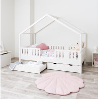 Detská domčeková posteľ z masívu borovice NIKO S 20 - 160x80 cm