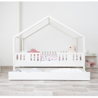 Detská domčeková posteľ z masívu borovice NIKO S 20 - 160x80 cm