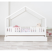 Detská domčeková posteľ z masívu borovice NIKO S 20 - 160x80 cm