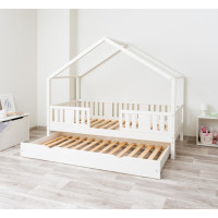 Detská domčeková posteľ z masívu borovice NIKO S 20 - 180x80 cm