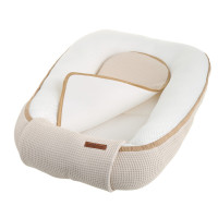 Hniezdočko (kokon) pre bábätko - BABYMAM AIR 3D SAFE SLEEP SET - béžové