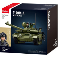 Sluban Model Bricks M38-B1377 Tank T-90M-S v mierke 1:35