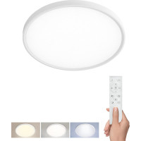 Solight LED osvetlenie s diaľkovým ovládačom Estela White UGR, 40W, 4300lm, 50cm, URG