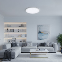 Solight LED osvetlenie s diaľkovým ovládačom Estela White UGR, 40W, 4300lm, 50cm, URG