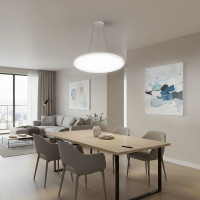 Solight LED osvetlenie s diaľkovým ovládačom Estela White UGR, 40W, 4300lm, 50cm, URG