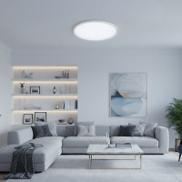 Solight LED osvetlenie s diaľkovým ovládačom Estela White, 50W, 5400lm, 60cm, URG