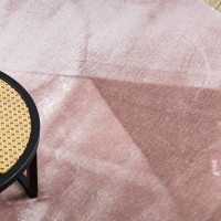 Kusový koberec Visco Rabbit Pink 8 kruh