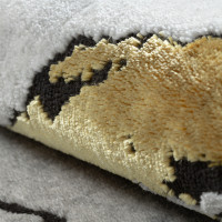 Kusový koberec Allure 1963 white/gold kruh