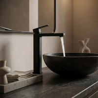 Umývadlová batéria REA ARLO - čierna - vysoká