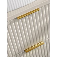 Kúpeľňová závesná skrinka s doskou ADÉLA 60 cm - kašmírová/dub wotan