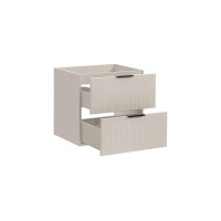 Kúpeľňová závesná skrinka s doskou ADÉLA 60 cm - kašmírová/dub wotan