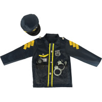 Karnevalový kostým - Policajt s putami 3-8 rokov