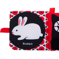 Kontrastná látková knižka pre bábätká - Les