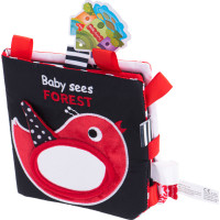 Kontrastná látková knižka pre bábätká - Les