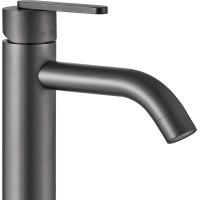Umývadlová batéria REA ONTARIO - gun grey - vysoká