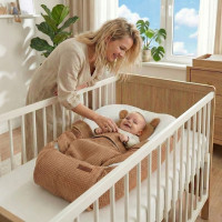Hniezdočko (kokon) pre bábätko - BABYMAM AIR 3D SAFE SLEEP SET - cappuccino