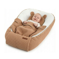 Hniezdočko (kokon) pre bábätko - BABYMAM AIR 3D SAFE SLEEP SET - cappuccino