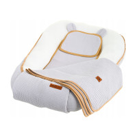 Hniezdočko (kokon) pre bábätko - BABYMAM AIR 3D SAFE SLEEP SET - šedé