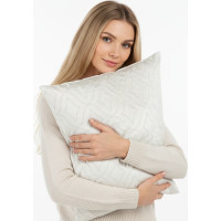 Obliečka na vankúš VISTA Velvet - 45x45 cm - krémová