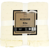 Prikrývka na posteľ RITA 200x220 cm - krémová