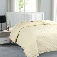 Prikrývka na posteľ RITA 200x240 cm - krémová