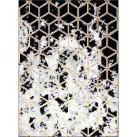 Kusový koberec Allure 1966 black/gold