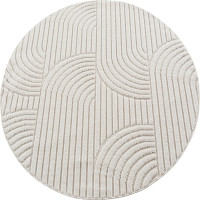 Kusový koberec Helix 2201 cream kruh