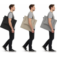 Skladacia podložka SURVIVAL s vankúšom - 180x50 cm - čierna