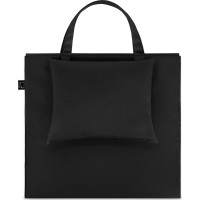 Skladacia podložka SURVIVAL s vankúšom - 180x50 cm - čierna