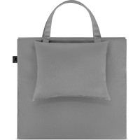 Skladacia podložka SURVIVAL s vankúšom - 180x50 cm - šedá