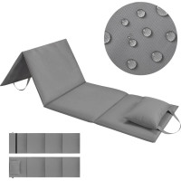 Skladacia podložka SURVIVAL s vankúšom - 180x50 cm - šedá