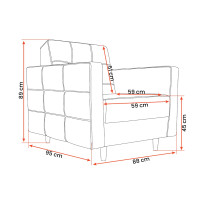 Celočalúnené Kreslo TERST (viac variant)