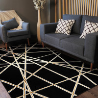 Kusový koberec Allure 1964 black/gold