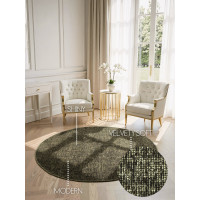 Kusový koberec Brilliance Prisma 106313 Green z kolekcie Elle kruh