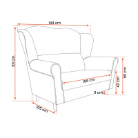 Kreslo ušiak Style II. (viac variant)