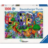 RAVENSBURGER Puzzle Abstraktný svet lienok 1000 dielikov