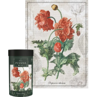 INTERDRUK Puzzle Botanic: Vlčí mak 1000 dielikov