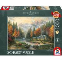 SCHMIDT Puzzle Večer pri jesennom jazere 1000 dielikov