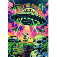 TREFL Puzzle Premium Plus Hall of Horror: UFO 1000 dielikov