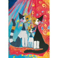 SCHMIDT Puzzle Šťastná mačacia rodina 1000 dielikov