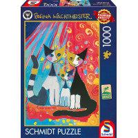 SCHMIDT Puzzle Šťastná mačacia rodina 1000 dielikov