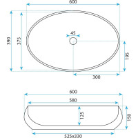 Keramické umývadlo REA MAYA-biele