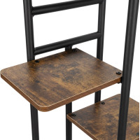 Stojan na kvety BASTIAN RUSTIC - grafitový/starený dub