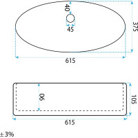 Keramické umývadlo REA ADRIANA - biele