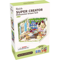 RoboTime 3D drevená skladačka Miniatúra domčeka Letná veranda