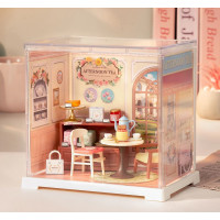 RoboTime 3D drevená skladačka Miniatúra domčeku mini Medová čajovňa