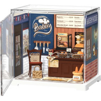 RoboTime 3D drevená skladačka Miniatúra domčeku mini Pekáreň